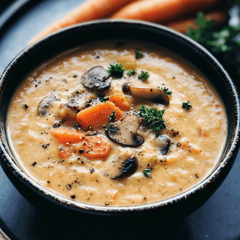 Mushroom Carrot Soup