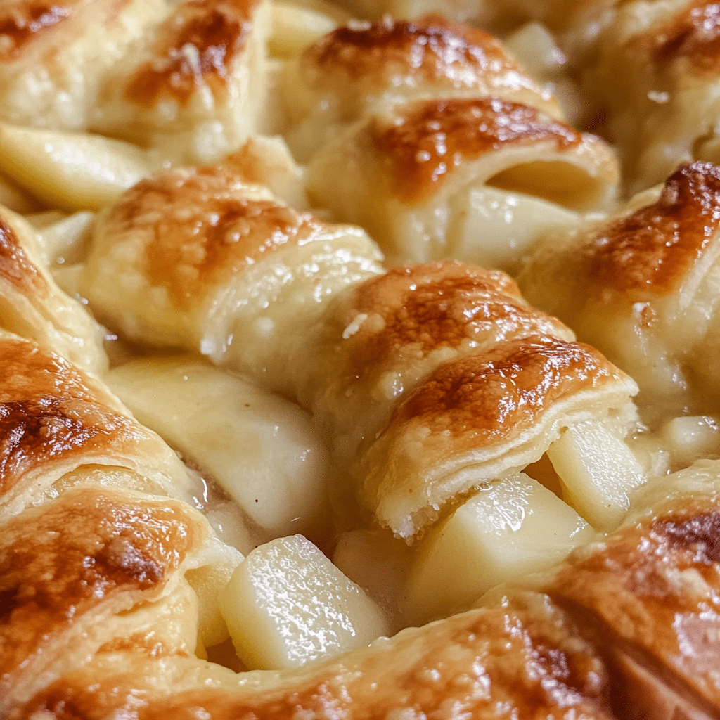 Apple Cheddar Crescent Casserole