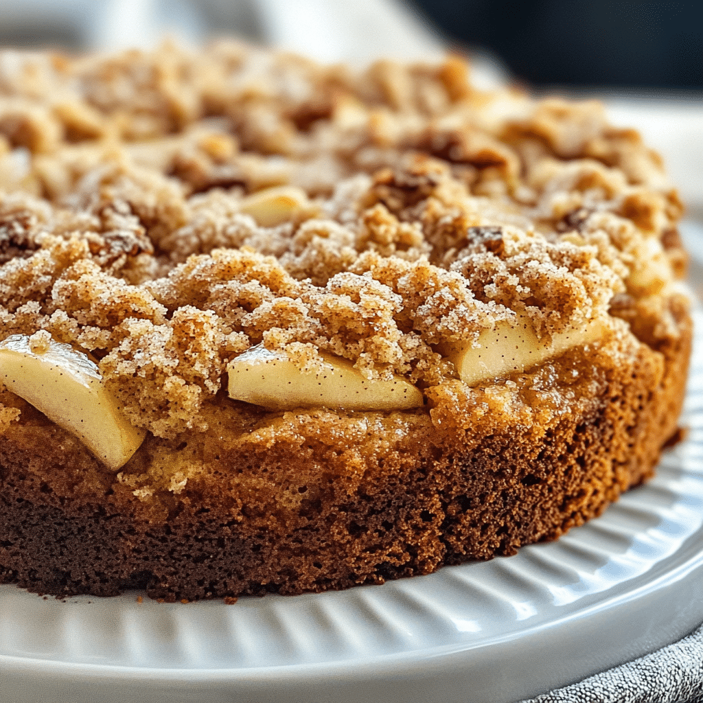 Apple Coffee Cake with Cinnamon Streusel Topping
