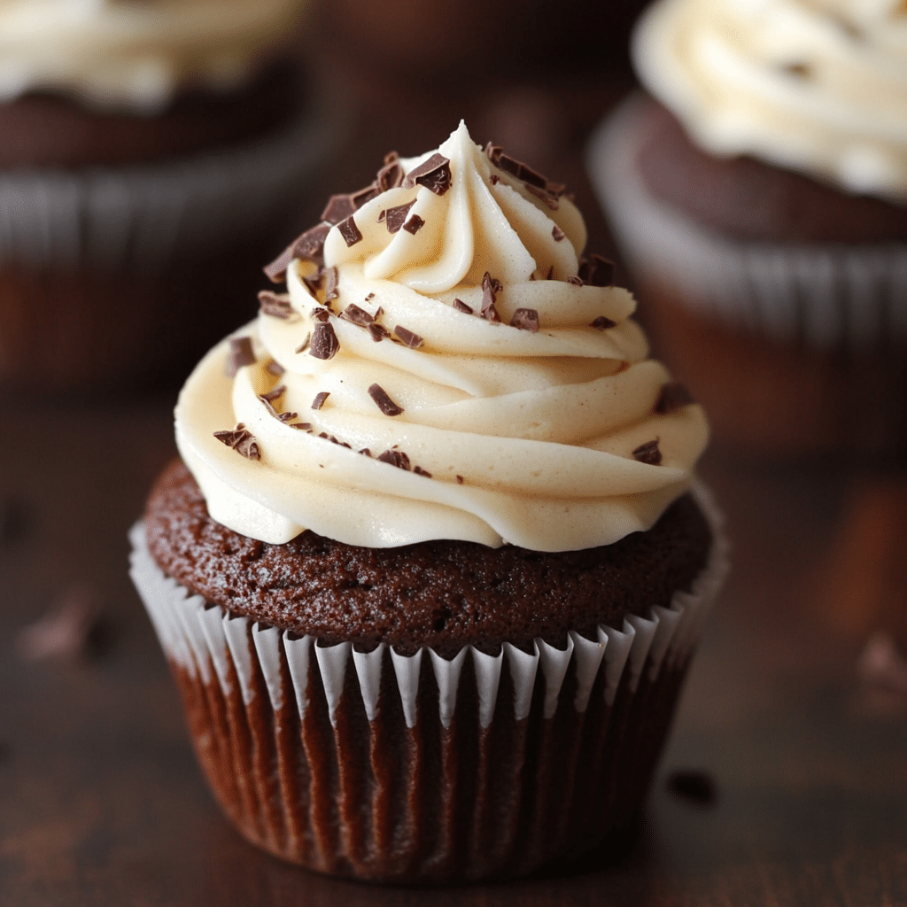 Brownie Cupcakes with Creamy Buttercream Frosting