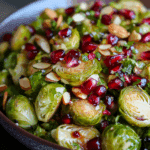 Brussels Sprouts Salad with Pomegranate Vinaigrette