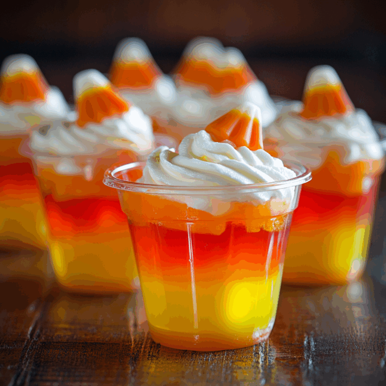 Candy Corn Dessert Cups