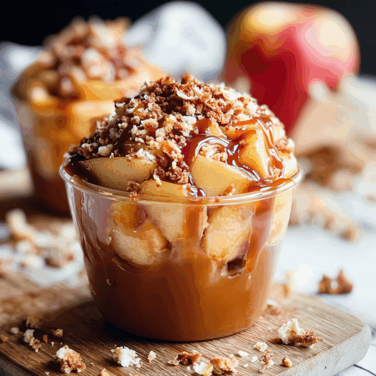 Caramel Apple Dessert Cups