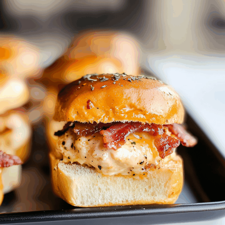 Chicken Bacon Ranch Sliders