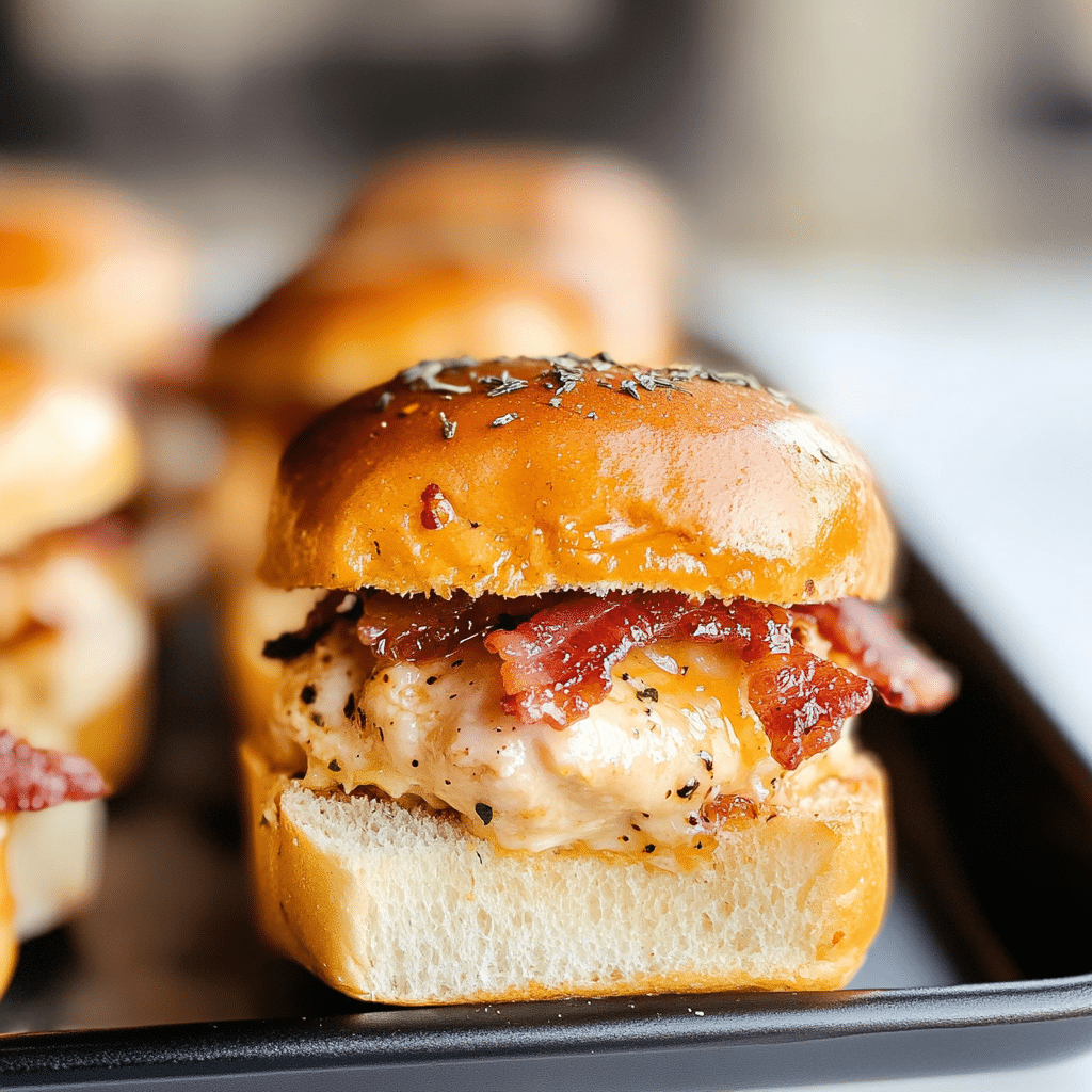 Chicken Bacon Ranch Sliders