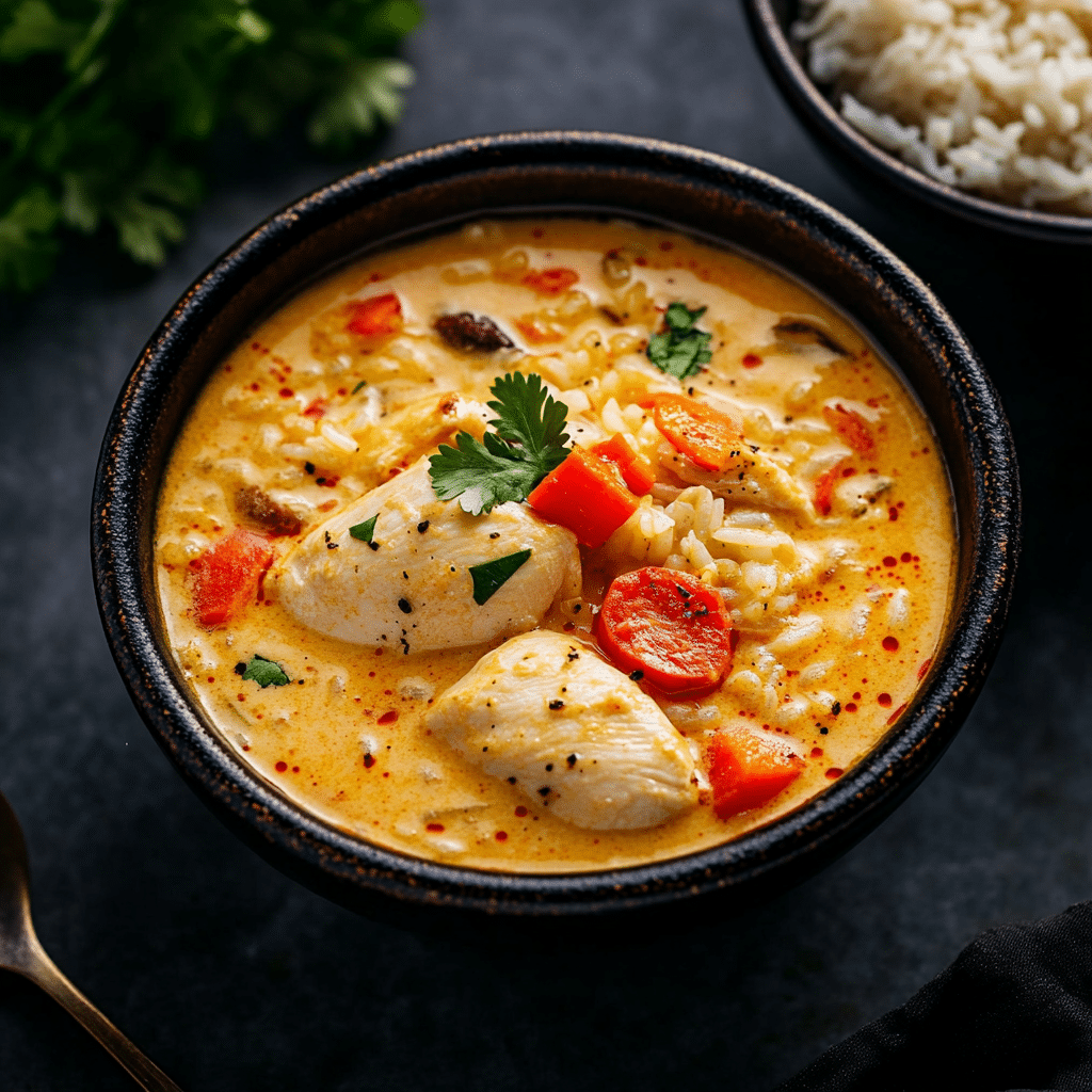 Chicken Curry Rice Soup