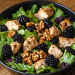 Chicken Salad with Blackberries and Walnuts