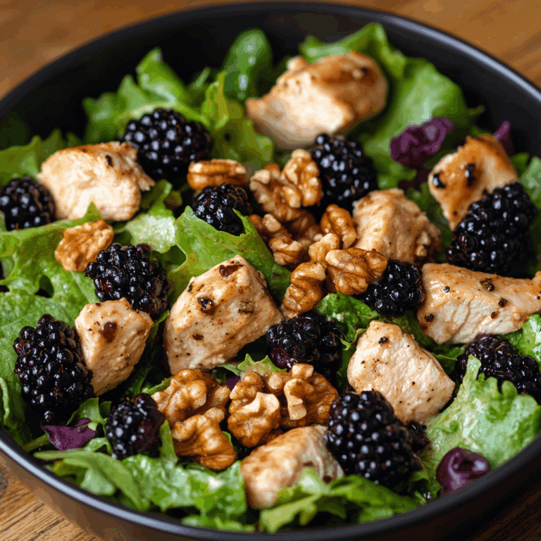 Chicken Salad with Blackberries and Walnuts