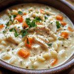 Creamy Italian Chicken Soup with Pastina