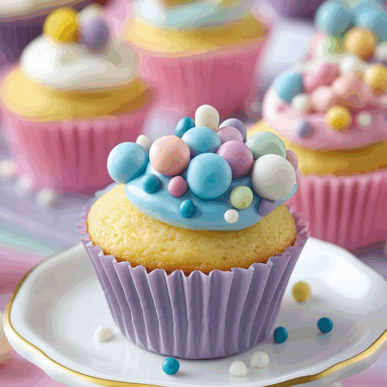 Cupcakes with Fun Fondant Toppers