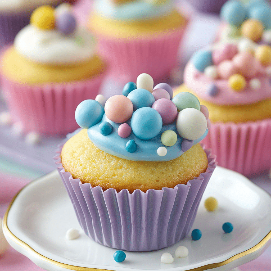 Cupcakes with Fun Fondant Toppers