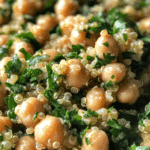 Herbed Quinoa Chickpea Salad with Lemon Tahini Dressing