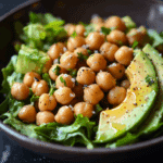Honey Roasted Chickpea and Avocado Salad