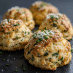 Onion Chive Biscuits with Parmesan Cheese