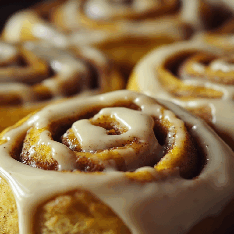 Pumpkin Cinnamon Rolls with Maple Cream Cheese Frosting