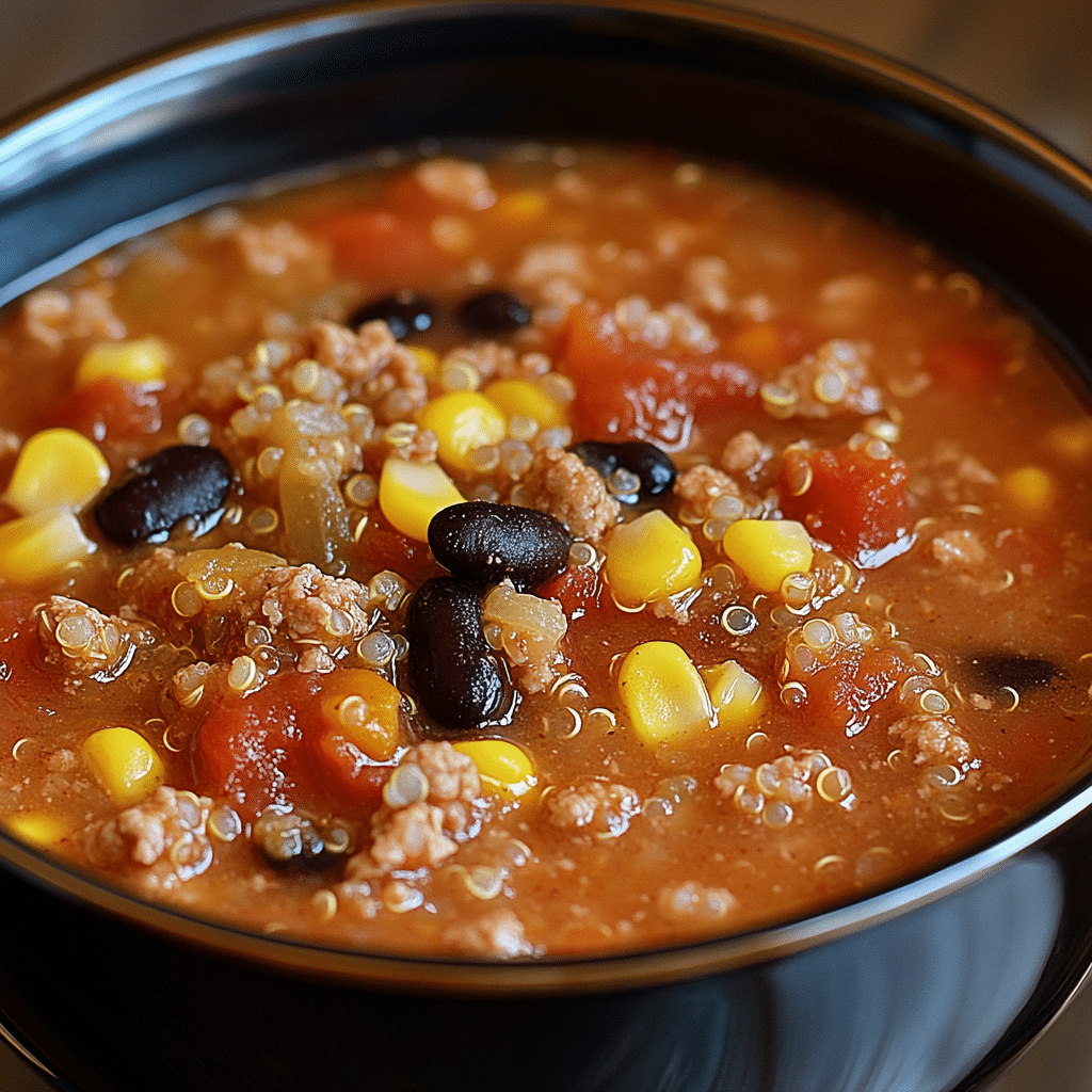 Southwest Turkey Quinoa Soup