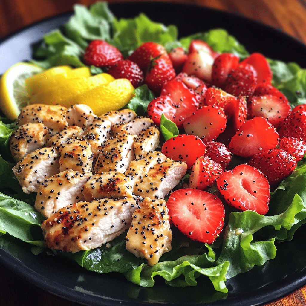 Strawberry Poppyseed Chicken Salad