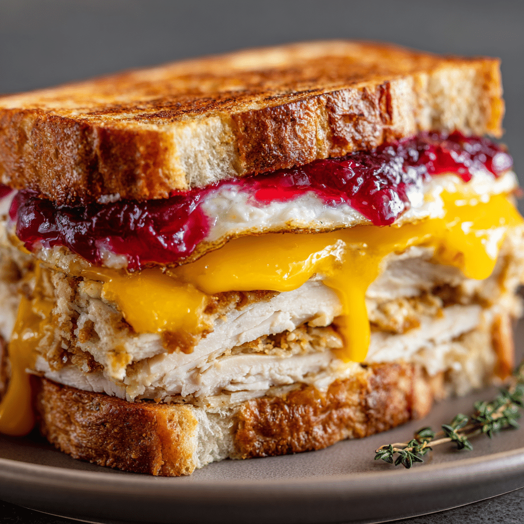 Thanksgiving Leftover Breakfast Sandwich
