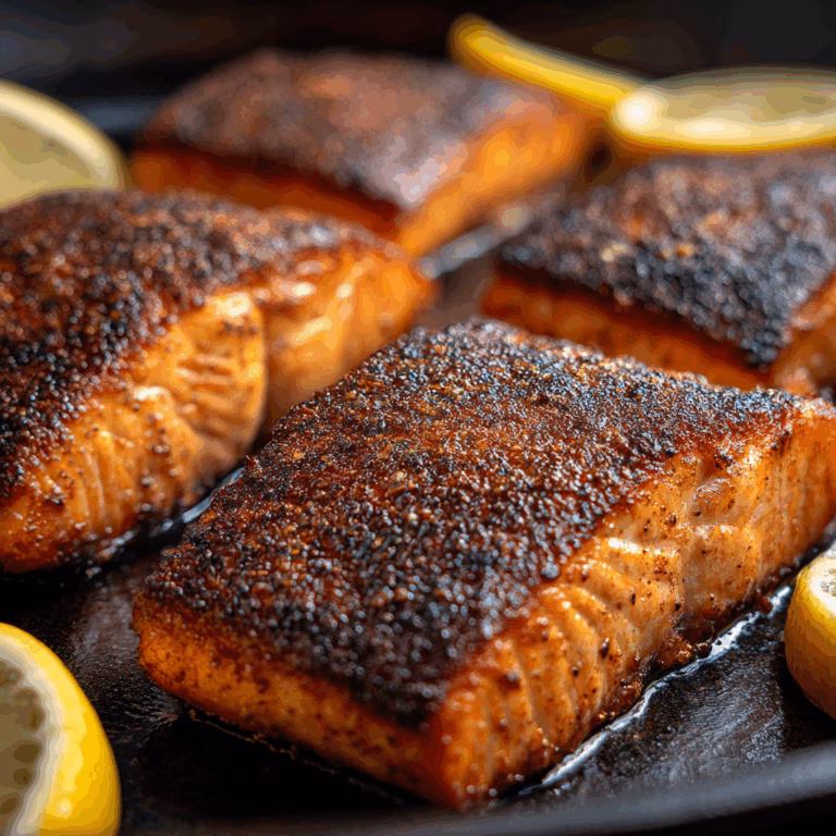 Blackened Salmon with Crispy Skin