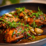 Chicken Adobo with Garlic and Soy Sauce