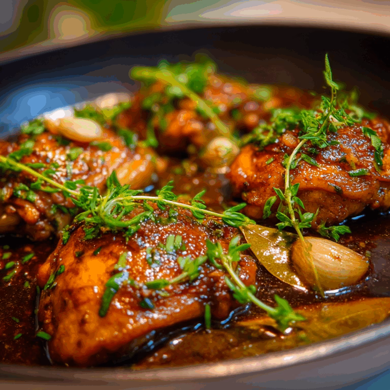 Chicken Adobo with Garlic and Soy Sauce