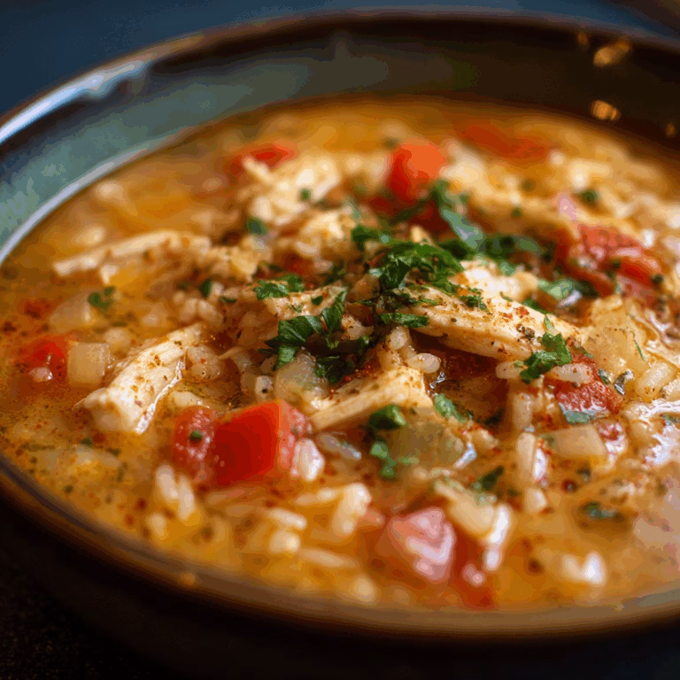 Chicken Tomato Rice Soup