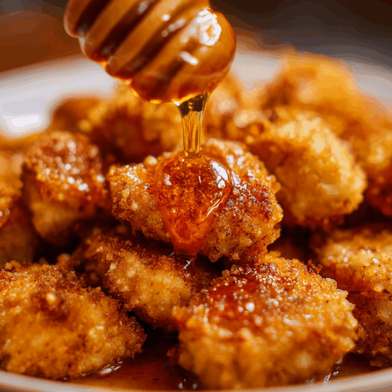 Crispy Hot Honey Chicken Nuggets