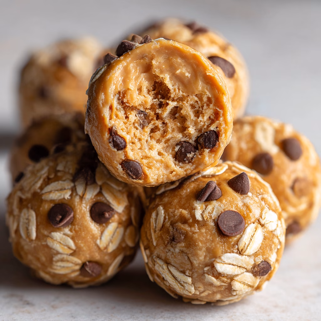 High Protein Peanut Butter Greek Yogurt Bites