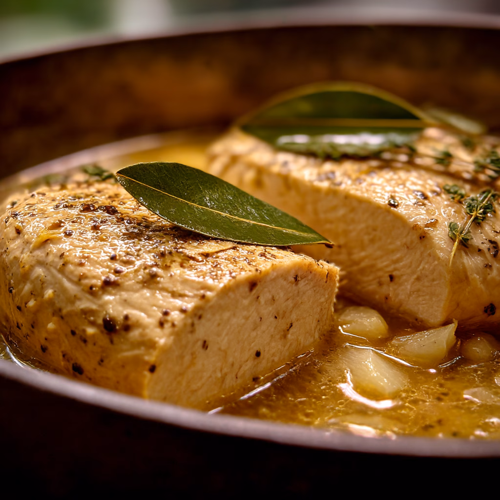 Poached Chicken for Juicy Tender Meat