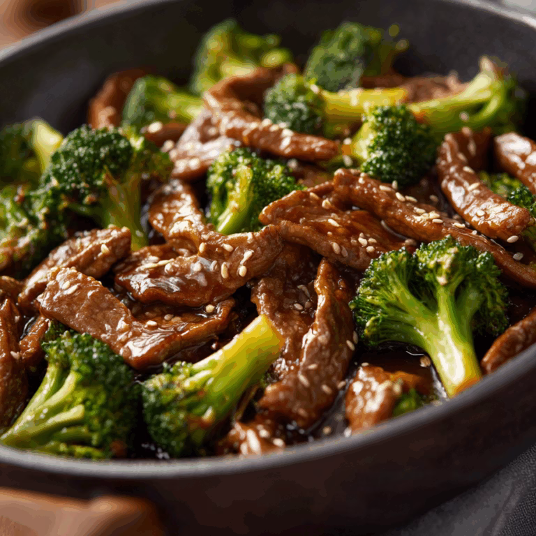 Sesame Beef and Broccoli Stir Fry