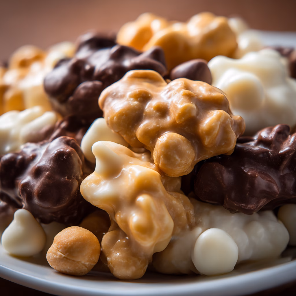 Slow Cooker Chocolate Peanut Clusters