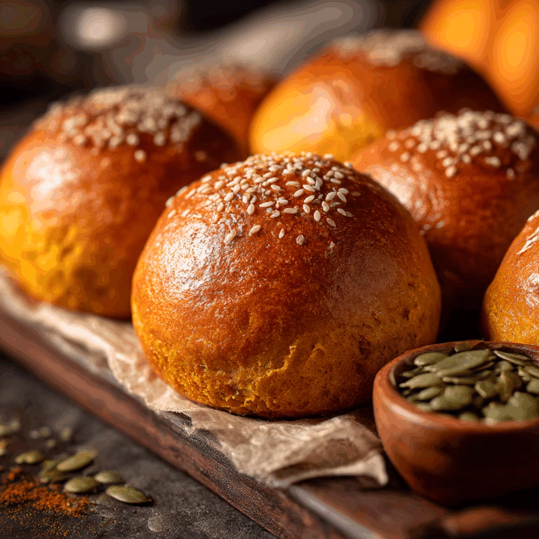 Soft Pumpkin Dinner Rolls